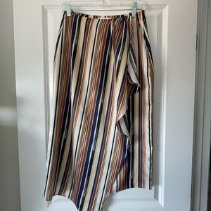 MANGO striped maxi skirt